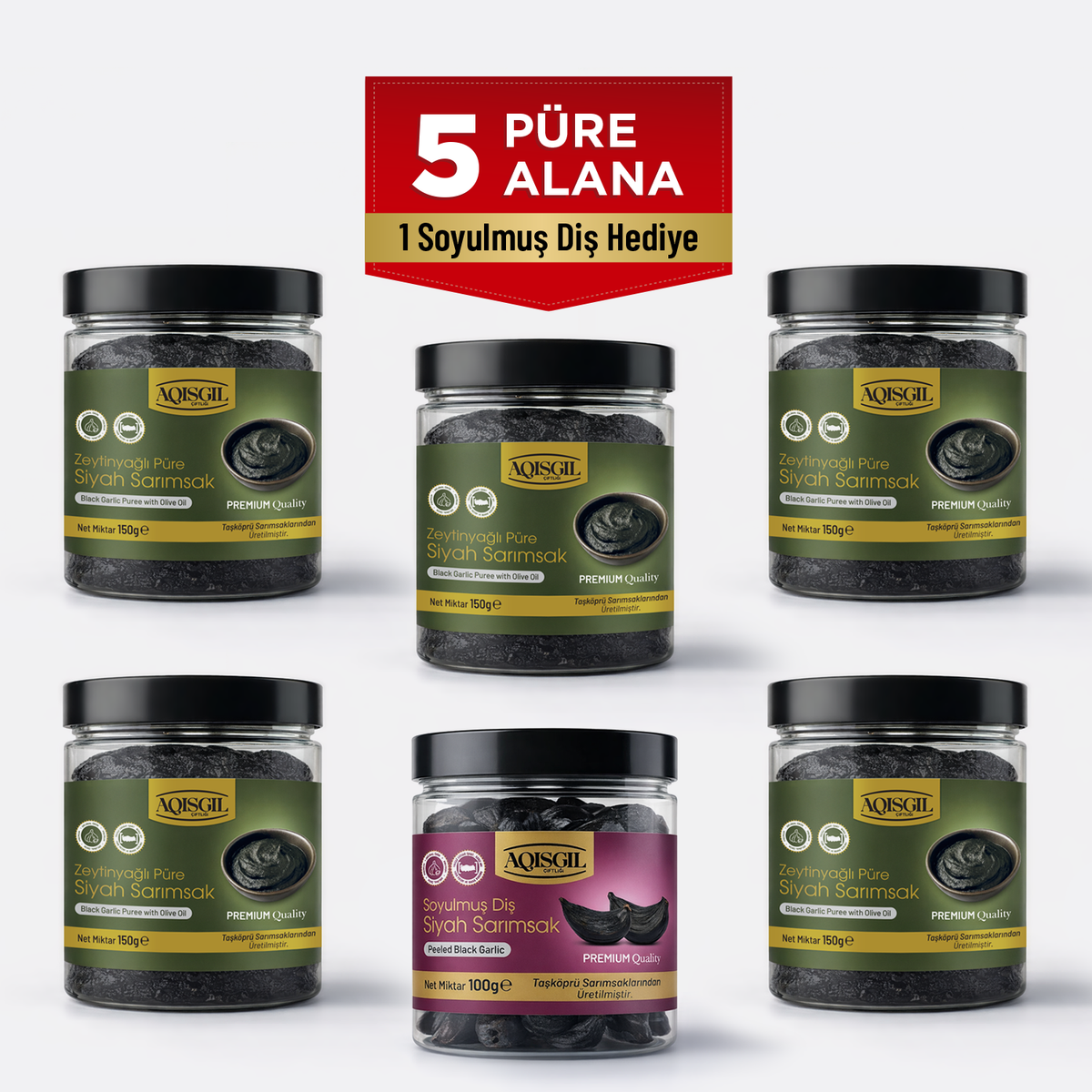 5 Püre Alana 1 Soyulmuş Diş Hediye