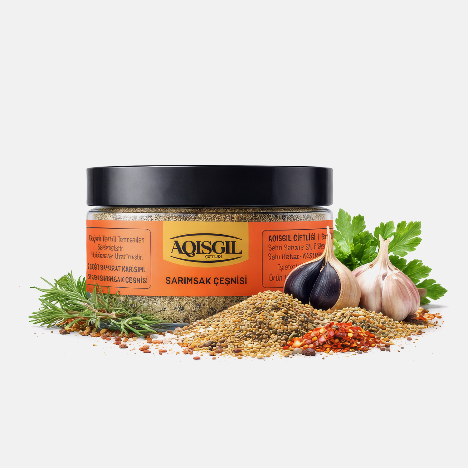 9 Çeşit Baharatlı Siyah Sarımsak Çeşnisi / 50g