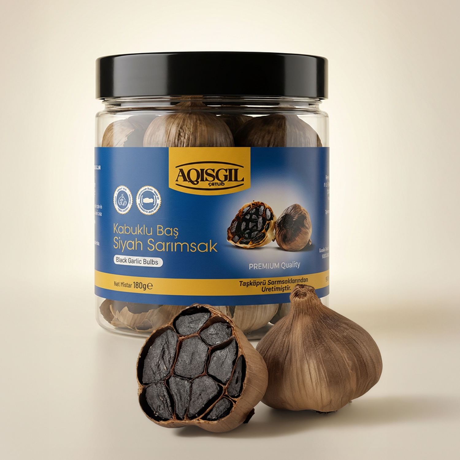 Kabuklu Baş Siyah Sarımsak / 180g