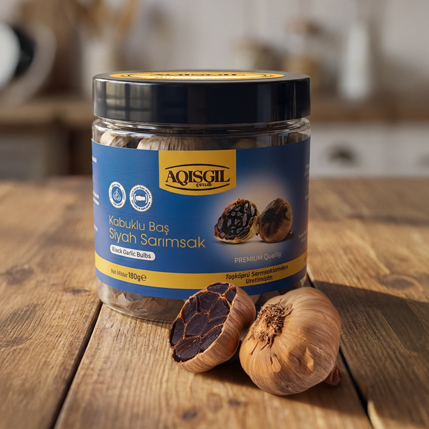 Kabuklu Baş Siyah Sarımsak / 180g