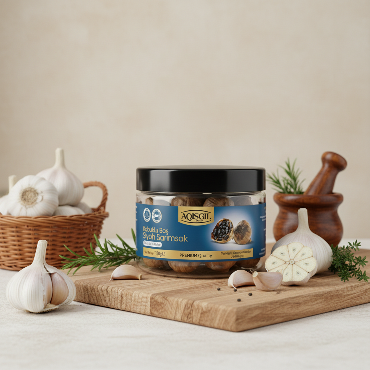 Kabuklu Baş Siyah Sarımsak / 100g